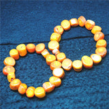Orange Coral Bracelet with Elastic Wire for Beach Store