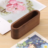 Wooden Business Card Holder Desk Organizer