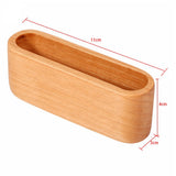 Wooden Business Card Holder Desk Organizer