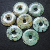 Natural African Turquoise Pendant Donut Shape 25mm 30mm 40mm