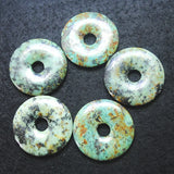 Natural African Turquoise Pendant Donut Shape 25mm 30mm 40mm