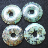 Natural African Turquoise Pendant Donut Shape 25mm 30mm 40mm