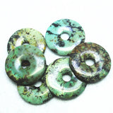 Natural African Turquoise Pendant Donut Shape 25mm 30mm 40mm