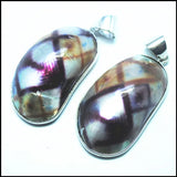 1PC Oval Natural Shell Pendants Mother of Pearl Beads Saltwater Shell Beads