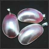 1PC Oval Natural Shell Pendants Mother of Pearl Beads Saltwater Shell Beads