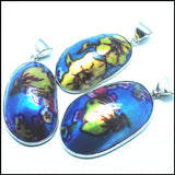 1PC Oval Natural Shell Pendants Mother of Pearl Beads Saltwater Shell Beads