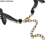 Lace & Beads Choker Victorian Steampunk Gothic Collar Necklace
