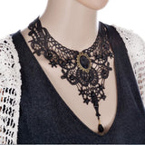 Women Lace& Beads Choker Victorian Steampunk Gothic Necklace