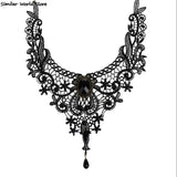 Lace & Beads Choker Victorian Steampunk Gothic Collar Necklace