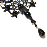 Lace & Beads Choker Victorian Steampunk Gothic Collar Necklace