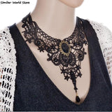 Lace & Beads Choker Victorian Steampunk Gothic Collar Necklace