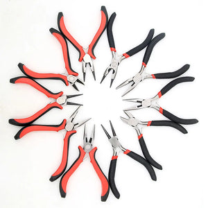 1PCS 10 Styles Pliers Diagonal Round Bent Needle Nose Cutter Handcraft Beading