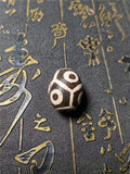 Natural Daluo Dzi Beads Double Hearts Turtle Back 18*22mm Oval