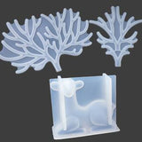 3D Cartoon Animal Christmas Deer Mold Crystal Epoxy DIY Mirror Mould