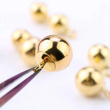 1PCS 4-8MM Round 14K Filled Pendant Smooth Ball Charms Jewelry Beads