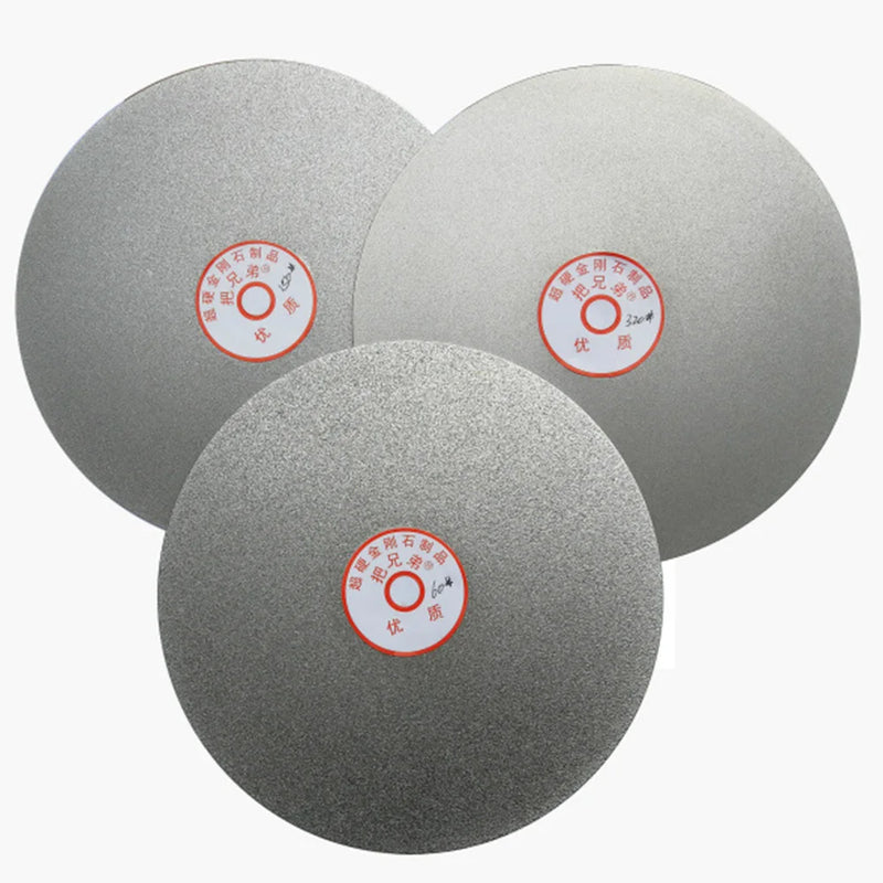 6in Diamond Grinding Disc Alloy Water Faceting Disc 12.7mm Holes