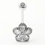 925 Sterling Silver Belly Bars Ring CZ Navel Piercings Body Jewelry For Women