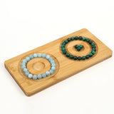 Bamboo Bead Board Wood Jewelry Making Tool DIY Bracelet Necklace Organizer Tray