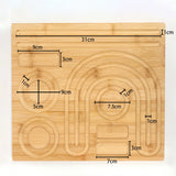 Bamboo Bead Board Wood Jewelry Making Tool DIY Bracelet Necklace Organizer Tray
