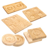 Bamboo Bead Board Wood Jewelry Making Tool DIY Bracelet Necklace Organizer Tray