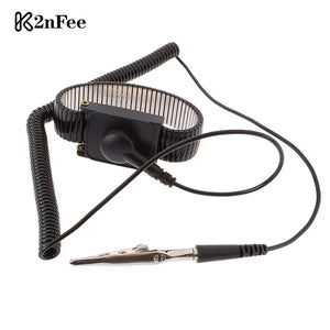 Anti Static Work Wrist Strap ESD Discharge Belt Ground Metal Bracelet Tool