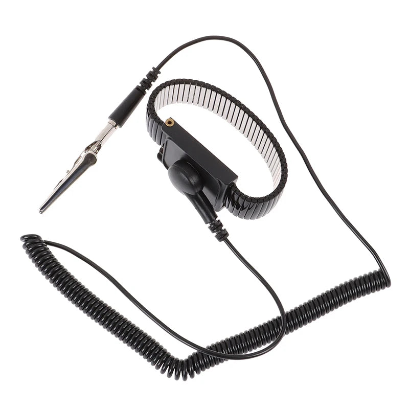 Anti Static Work Wrist Strap ESD Discharge Belt Ground Metal Bracelet Tool