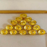 24K Yellow Yuanbao Ingot Bead Pendant, 0.08-0.1g