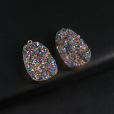 1PCS Agate Druzy Crystal Cluster Charm Pendant for DIY Jewelry