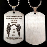 Brother Gift Stainless Steel Pendant Boy Party Jewelry Present