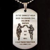 Brother Gift Stainless Steel Pendant Boy Party Jewelry Present