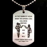 Brother Gift Stainless Steel Pendant Boy Party Jewelry Present