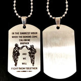 Brother Gift Stainless Steel Pendant Boy Party Jewelry Present