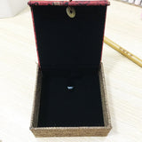 Chinese Style Red Linen Jewelry Storage Fringe Bracelet Ring Organizer