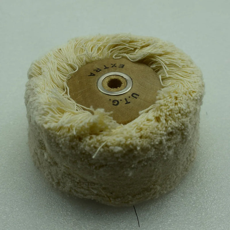 Cotton Wire Brush Wooden Metal Center Polishing Rotary Tools for Jewelry Making
