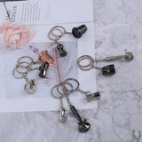 Coffee Keychain Portable Machine Pitcher Keyring Gift