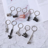 Coffee Keychain Portable Machine Pitcher Keyring Gift