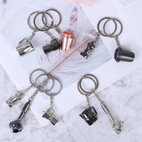 Coffee Keychain Portable Machine Pitcher Keyring Gift