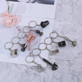 Coffee Keychain Portable Machine Pitcher Keyring Gift