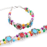 Garnet Crystal Beads Bracelet Sweet Charming High Jewelry