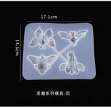 1PCS Owl Dragonfly Animal Charms Pendant Silicone Mold