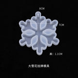 Crystal Epoxy Mold Snowflake Christmas Snowflake Pendant DIY Silicone Mould