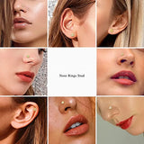 Crystal Flower Nose Stud Stainless Steel Cz Heart Nose Ring Butterfly Piercing