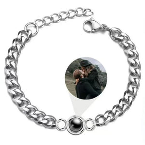 Couple Projection Bracelet Photo Titanium Steel Hand Jewelry Gift
