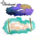 DIY Mirror Large Table Mold Crystal Epoxy Resin Mold Tea Coaster Silicone Mold