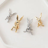 1PC Rabbit Pendant Brass Joint for Jewelry Making