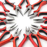 1PCS Jewelry Pliers Red Handle For Repair DIY Jewelry Making Tools
