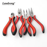 1PCS Jewelry Pliers Red Handle For Repair DIY Jewelry Making Tools