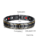 316L Titanium Steel Magnetic Therapy Health Couples Bracelet