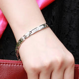 316L Titanium Steel Magnetic Therapy Health Couples Bracelet