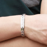 316L Titanium Steel Magnetic Therapy Health Couples Bracelet